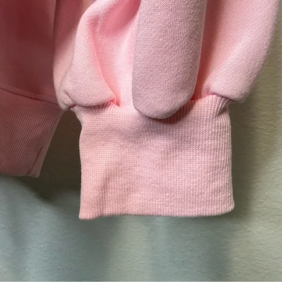 Judith March Beach Bum Oversized Baby Pink Sweatshirt With Beaded Lettering L - Picture 5 of 7